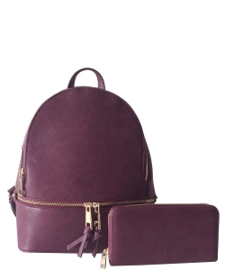 New Fashion Backpack with Wallet LP1062WPP Cranberry
